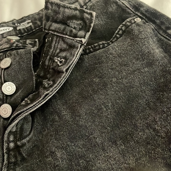 Old Navy- OG straight high rise jeans - size 14 - black denim - Picture 11 of 13